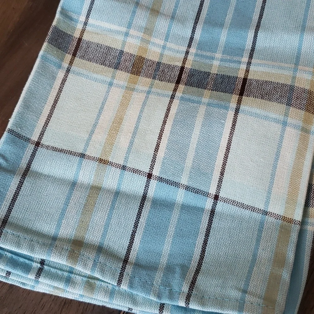 IKEA NWOT Plaid Kitchen Dish Towel and Threshold Dish Cloths